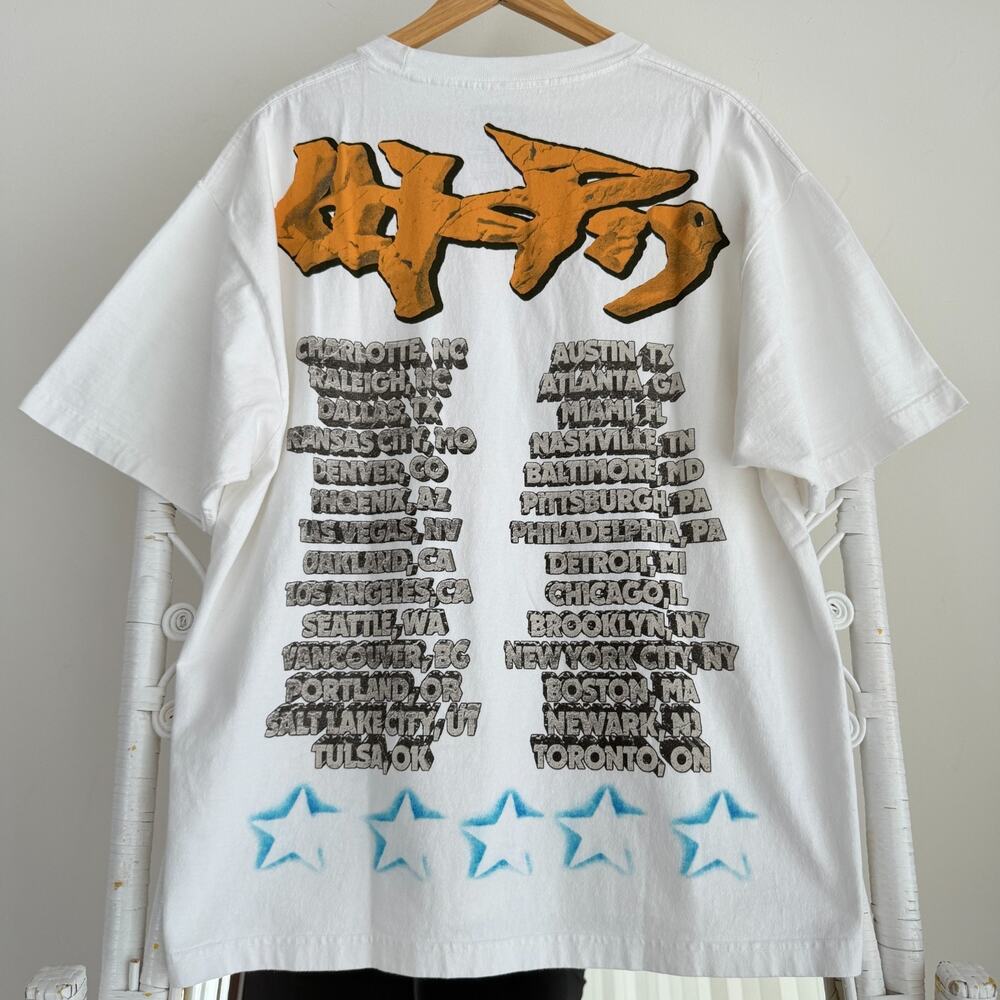 Travis Scott Shirt XL White Utopia Album Tour Skitzo Circus Maximus 2023 Tee - Picture 7 of 13